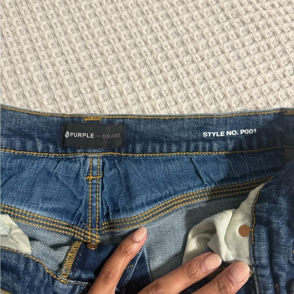 Purple bBrand Distress Skinny Jeans